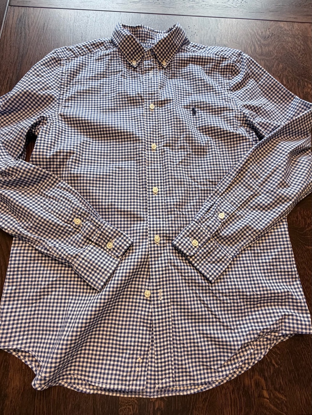 Polo by Ralph Lauren Blue & White Gingham Button-Down Shirt - Men's